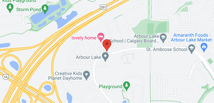 map of 915 ARBOUR LAKE Road NW